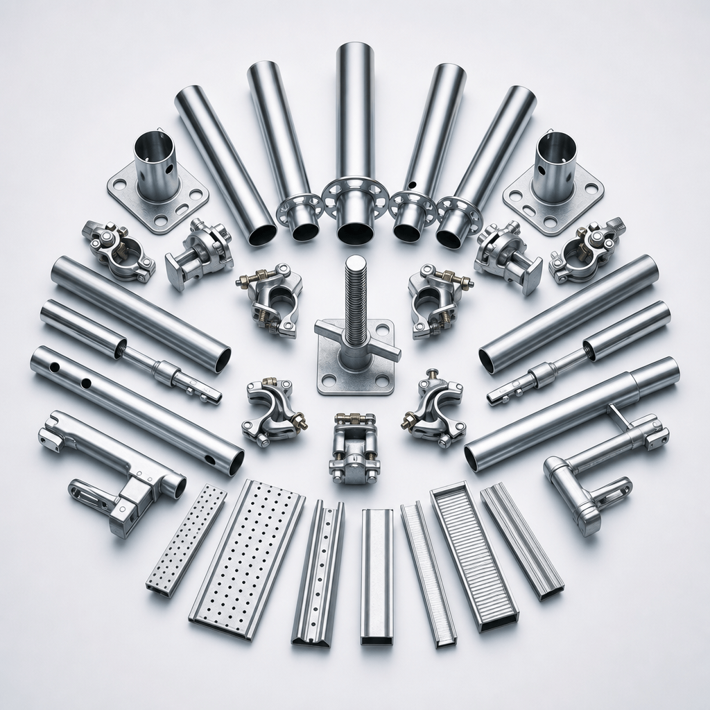 Steel tubes and temporary works components